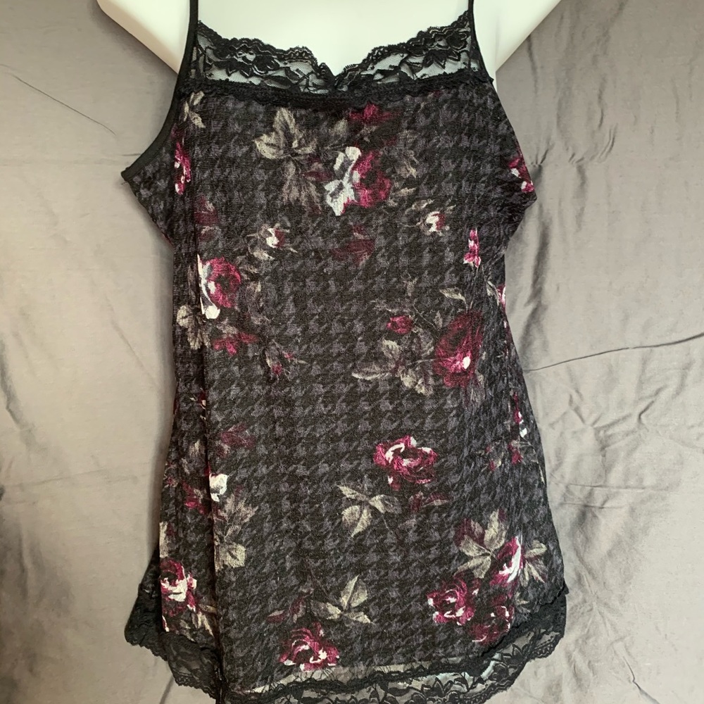 Maurice's Large Cami with lace trim